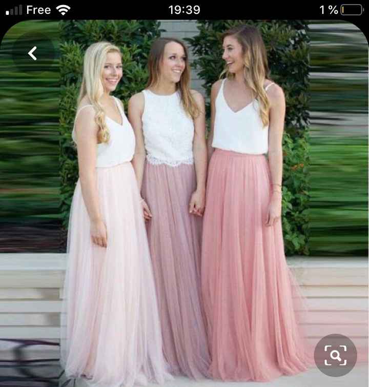 Jupe en tulle pour demoiselles d’honneur - 1