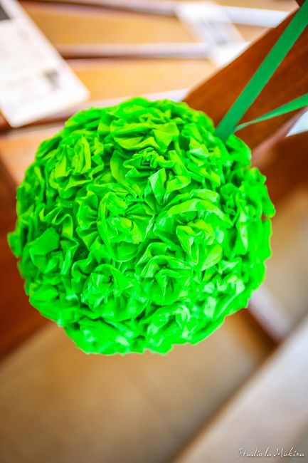 Boule de fleur en crépon