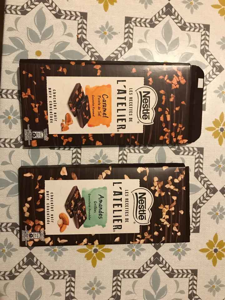 Cadeaux invités : Tablette de chocolat!!!! - 1