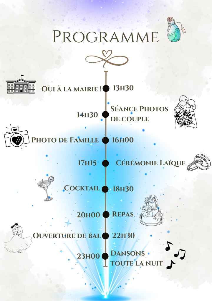 Programme du Jour j - 1