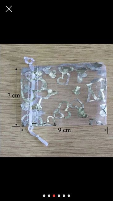 Sachets en organza pour les dragées - 1