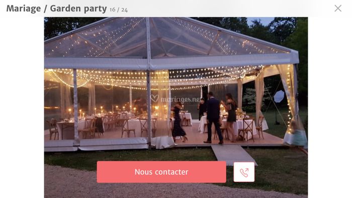 Mariage en plein air ? (chapiteau) - 1