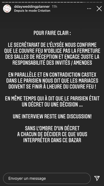 Calendrier validé par le gouvernement - 1