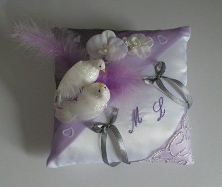 mon coussin d'alliances terminé 