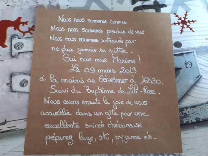 Voici mon faire part - 2