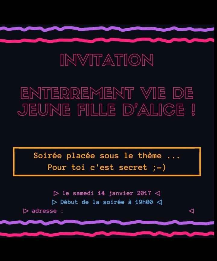 Invitation EVJF