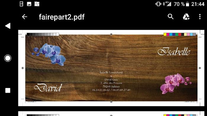 Faire part - 1