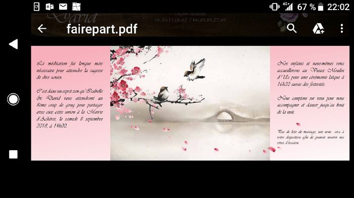 Faire part - 1