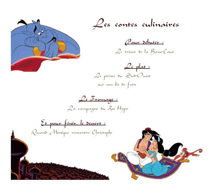 Menu Aladdin
