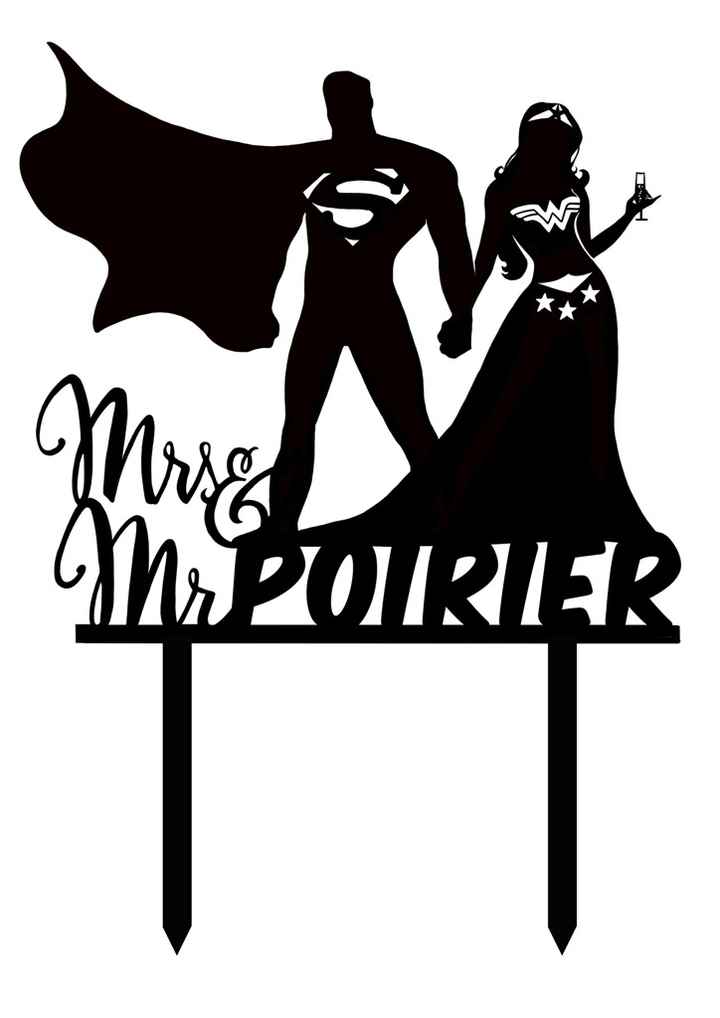 Cake topper personnalisé - 2