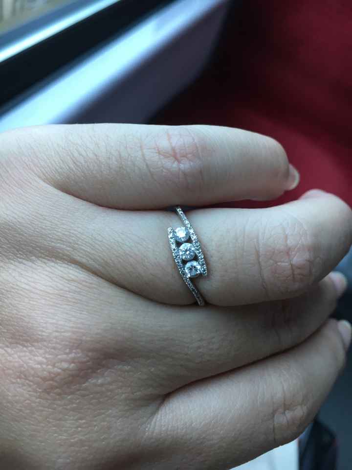 Alliance et bague de fiançailles trilogie - 1