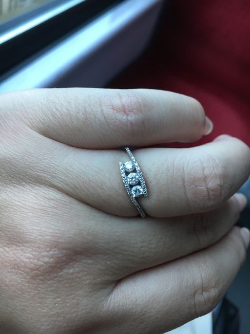 Alliance et bague de fiançailles trilogie - 1