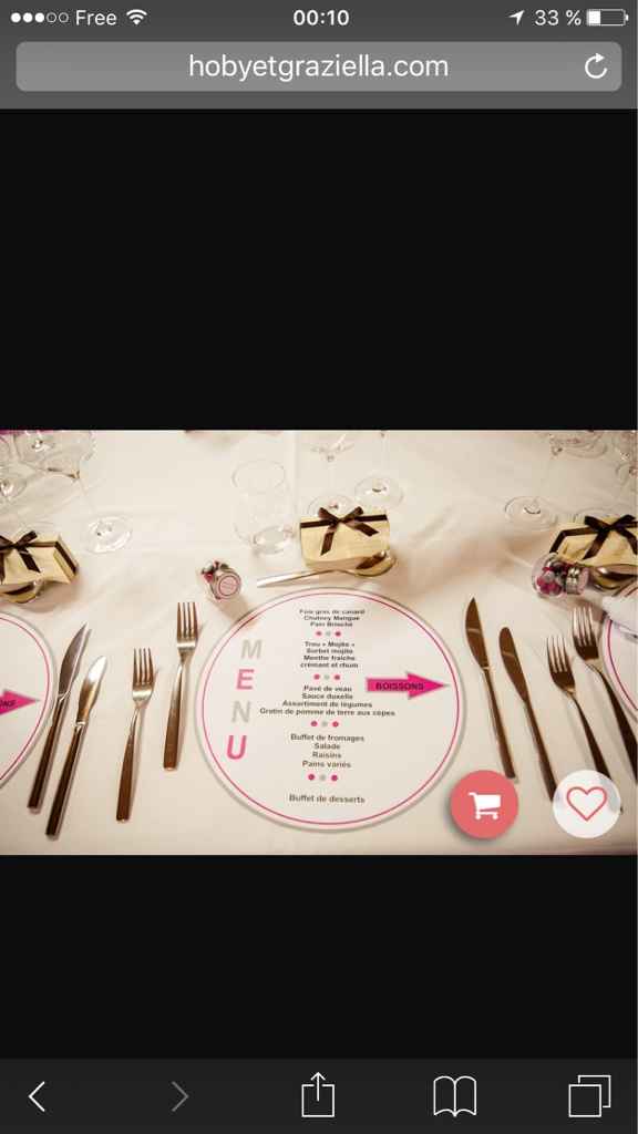 Papeterie (marques places, menu ...) - 1