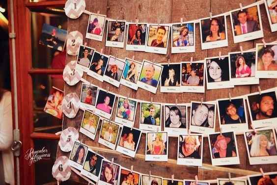 4. Le plan de table "Photographies des invités"