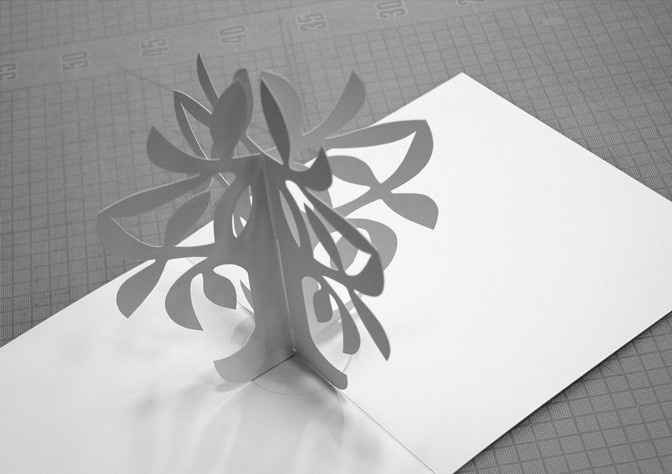 8. L'arbre Pop-Up où vous pouvez rajouter/coller des feuilles où les invités auront écrit un petit m