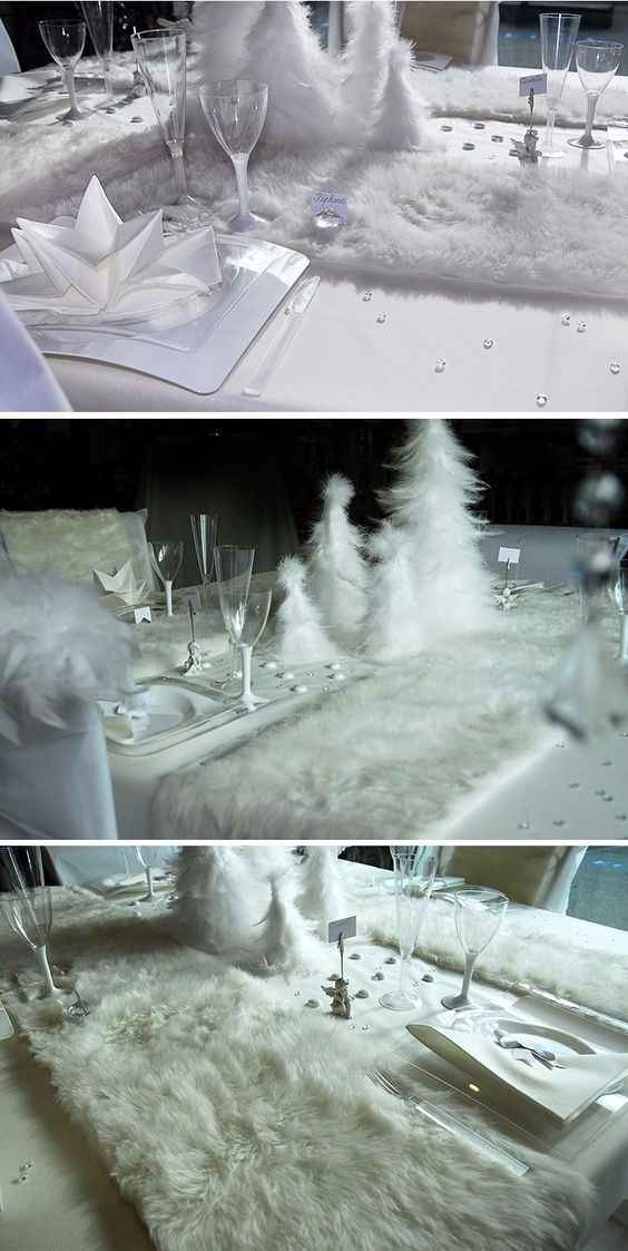 6. Le centre de table hivernal