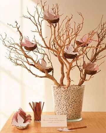 13. L'arbre à voeux nid d'oiseaux