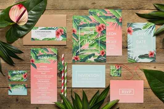 17. Une charte graphique sur thème tropical