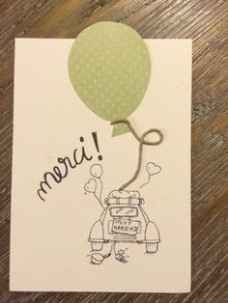 6. La carte de remerciements