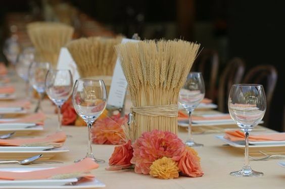 en botte comme centre de table