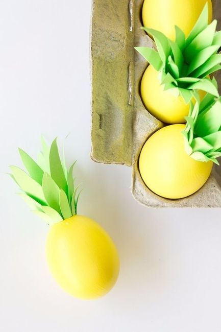 4. L'oeuf Ananas pour une déco exotique