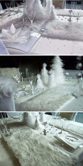 6. Le centre de table hivernal