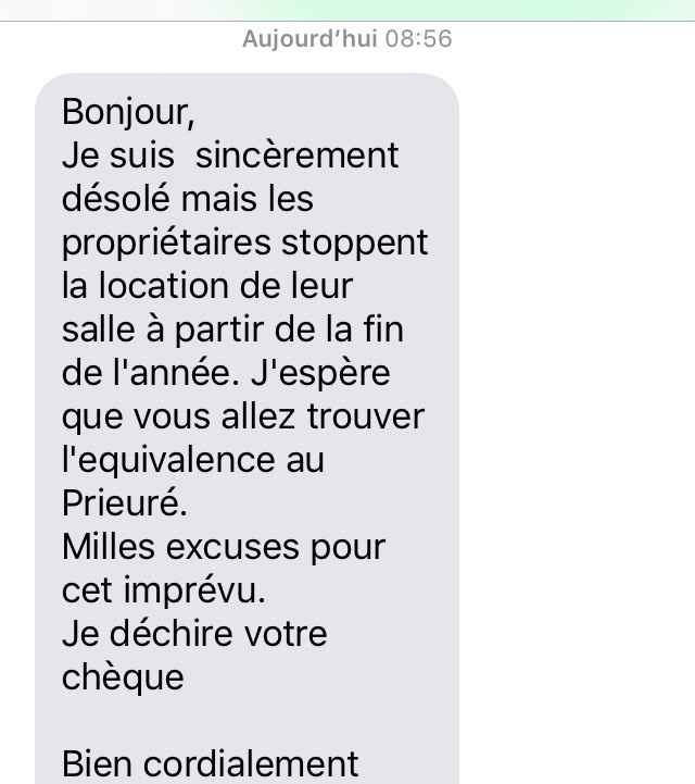 Non respect du contrat de location - 1