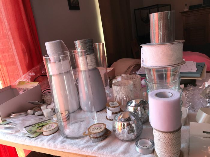  Et voilà mes centres de tables ! Plus qu’à les décorer 🤔 - 1
