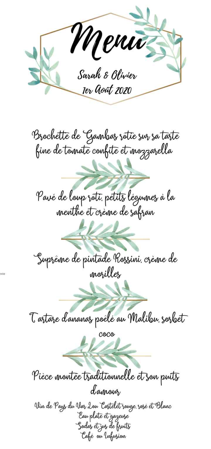 Menus et programme de la journée - 3