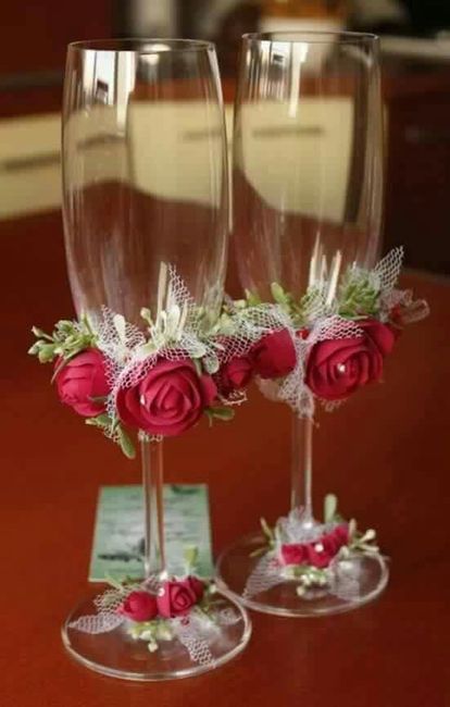 Verre champagne décorer - 5