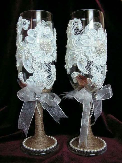 Verre champagne décorer - 7