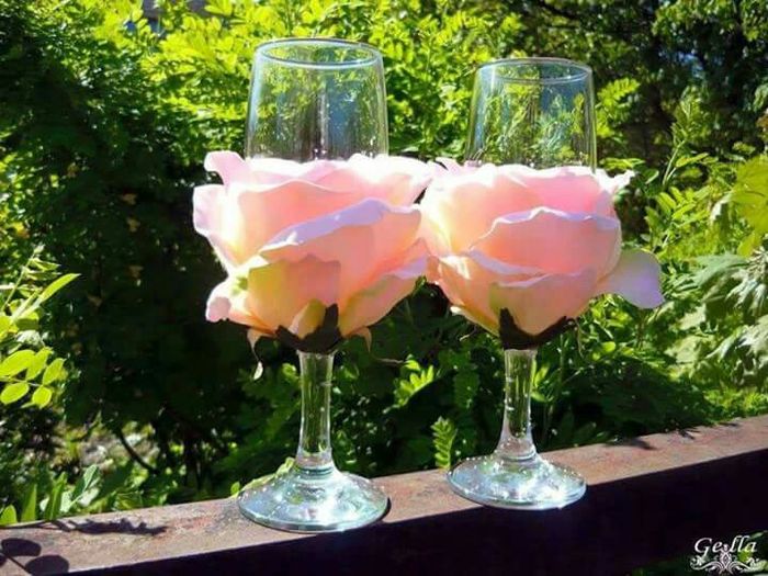 Verre champagne décorer - 9