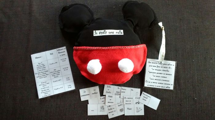 Mariage disney! livre porte alliance et faire part parchemin! - 3