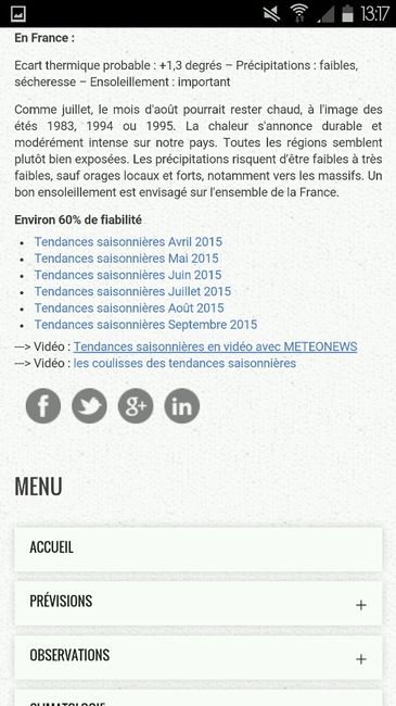 Meteo août :) - 2