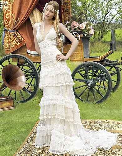 Robe mariée esprit bohème.. - 5