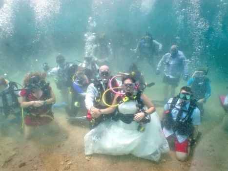 Mariage sous l eau :) - 2