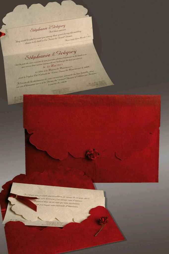 Mariage theme rose rouge - 1
