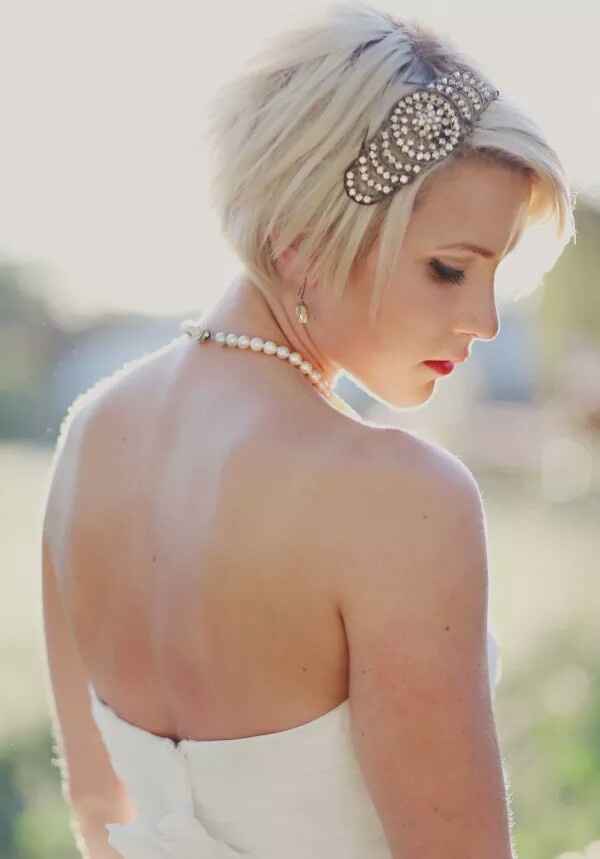 Coiffure mariée cheveux courts - 7