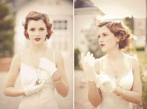 Coiffure mariée cheveux courts - 9