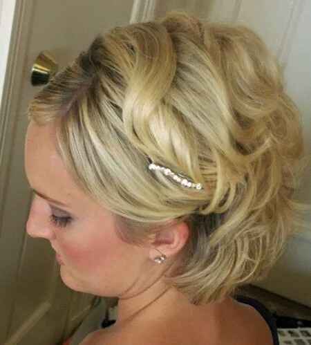 Coiffure mariée cheveux courts - 10