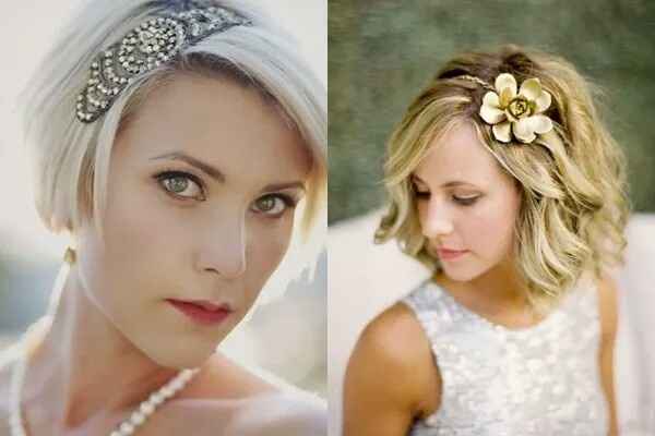 Coiffure mariée cheveux courts - 12