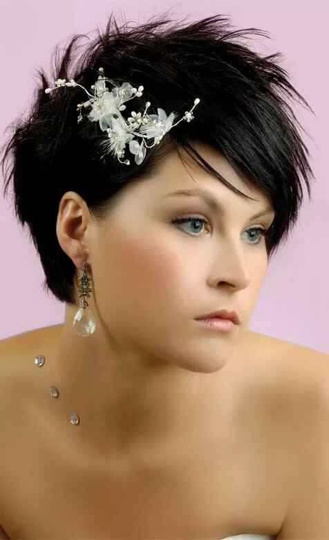 Coiffure mariée cheveux courts - 19