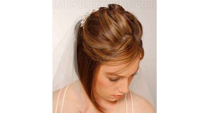 Coiffure mariée cheveux courts - 34