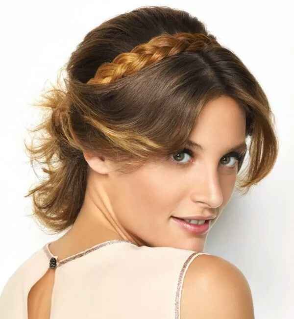 Coiffure mariée cheveux mi long - 2
