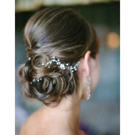 Coiffure mariée cheveux mi long - 16