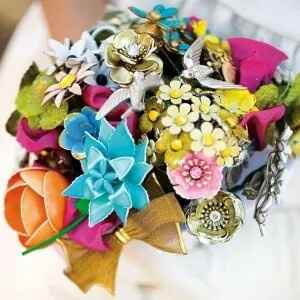 Bouquet mariée sans fleur ou fausse fleur - 2