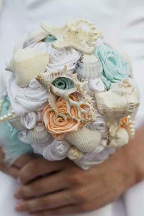 Bouquet mariée sans fleur ou fausse fleur - 7
