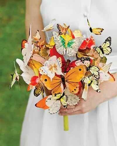 Bouquet mariée sans fleur ou fausse fleur - 12
