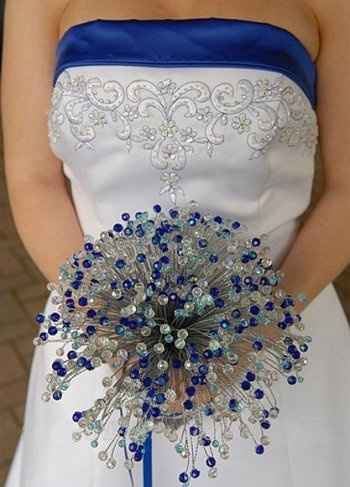 Bouquet mariée sans fleur ou fausse fleur - 32