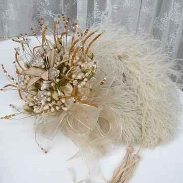 Bouquet mariée sans fleur ou fausse fleur - 52